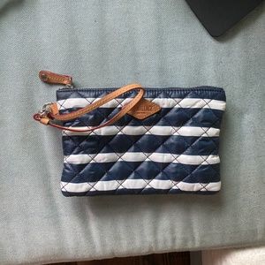 MZ Wallace Cosmetic Charter Stripe Red Interior